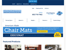 Tablet Screenshot of chair-mats.com